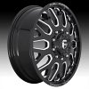 Fuel FF19D Gloss Black Milled Forged Dually Custom Truck Wheels 4